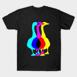 Trippy Multi-Colored Goose T-Shirt